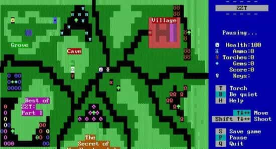 ZZT 游戏画面 图片来源：Epic Games