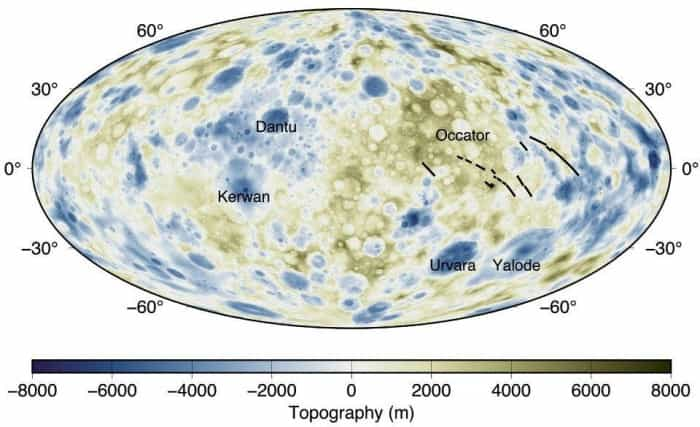 科学家确定谷神星意外地质活动的来源